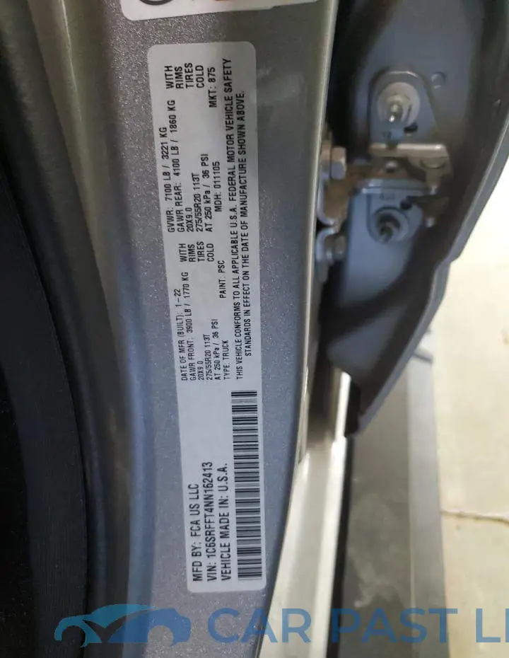 1C6SRFFT4NN162413# 12