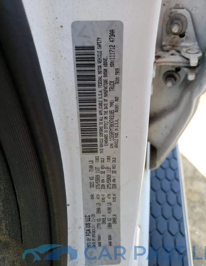 1C6SRFMT8KN703185# 12