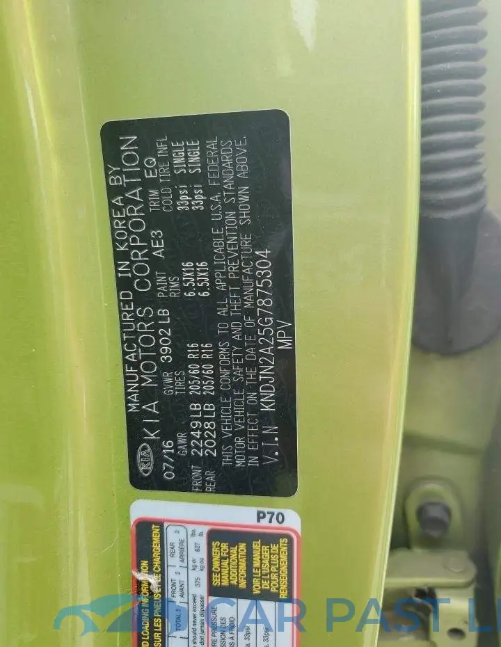 KNDJN2A25G7875304# 13
