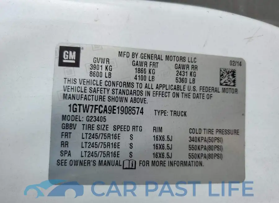 1GTW7FCA9E1908574# 12