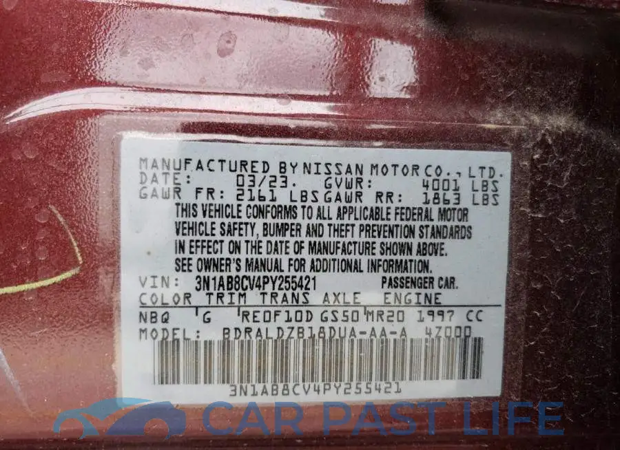 3N1AB8CV4PY255421# 12