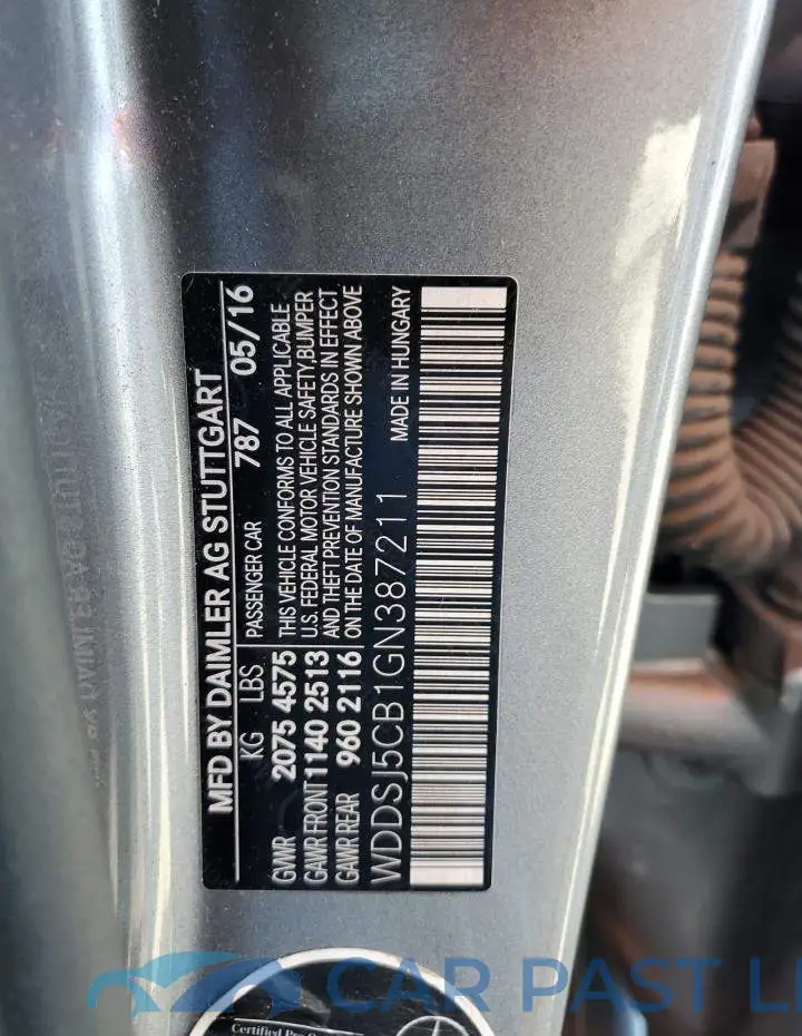 WDDSJ5CB1GN387211# 12