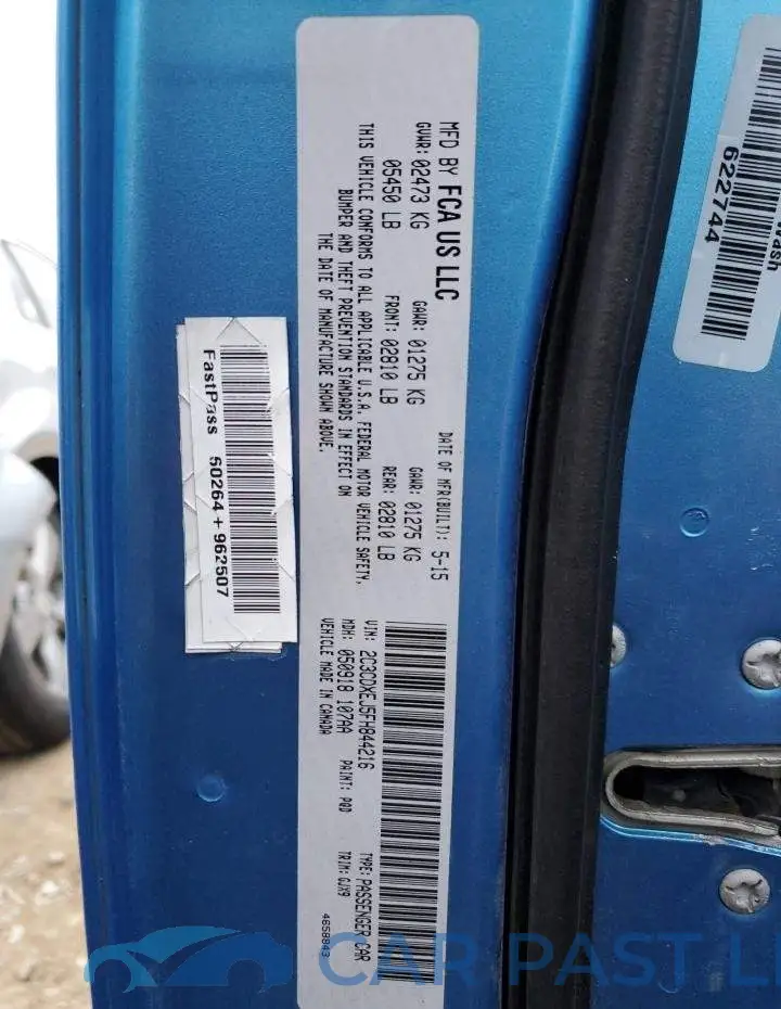2C3CDXEJ5FH844216# 12