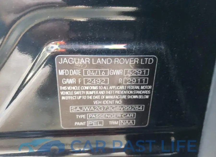 SAJWA2G73G8V99284# 12
