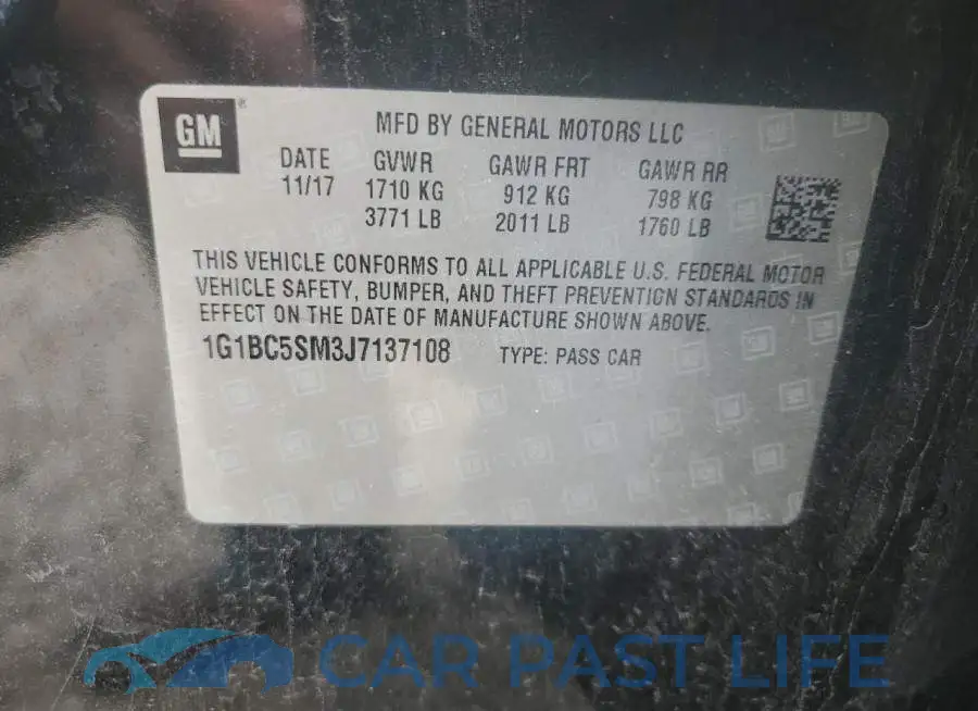1G1BC5SM3J7137108# 12