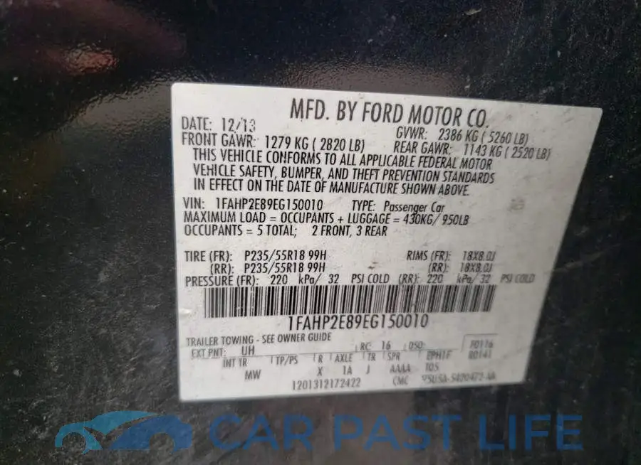 1FAHP2E89EG150010# 13