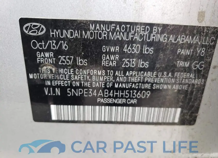 5NPE34AB4HH513609# 12