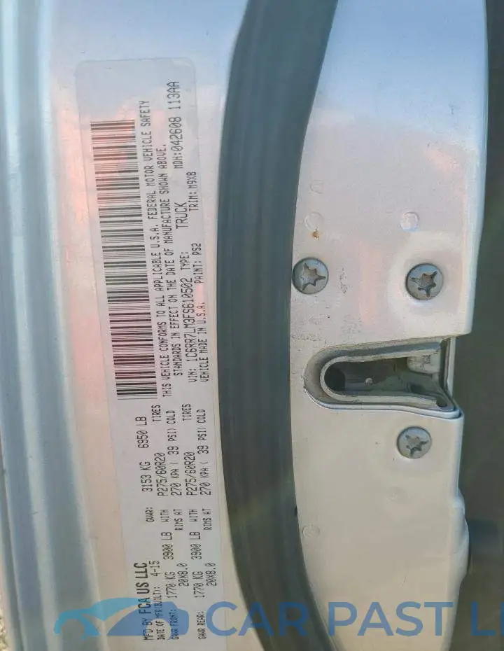 1C6RR7LM3FS610502# 12