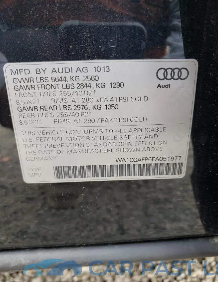 WA1CGAFP6EA051677# 13