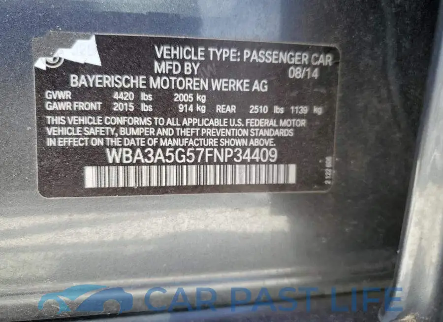 WBA3A5G57FNP34409# 12