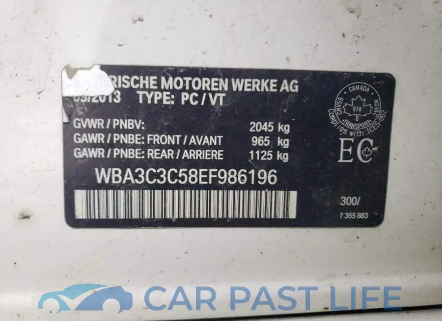 WBA3C3C58EF986196# 12