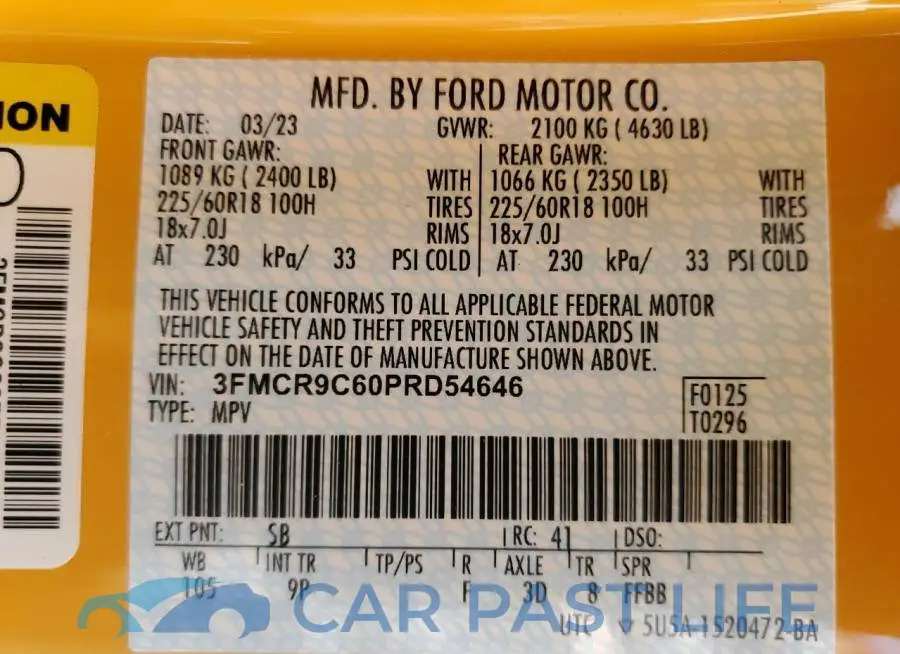 3FMCR9C60PRD54646# 13