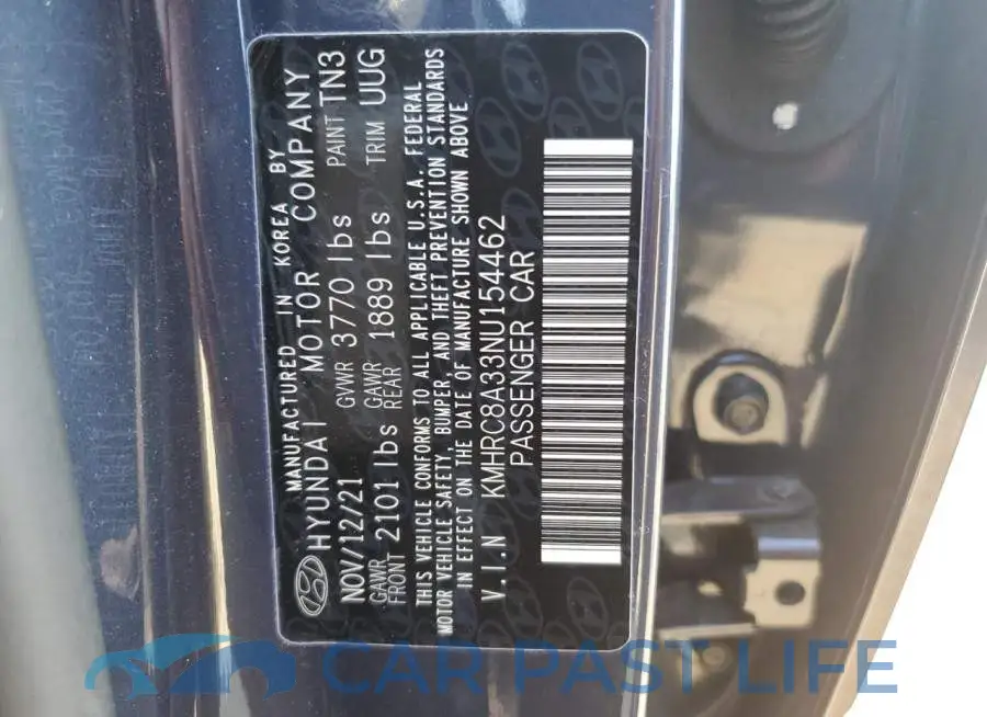 KMHRC8A33NU154462# 12