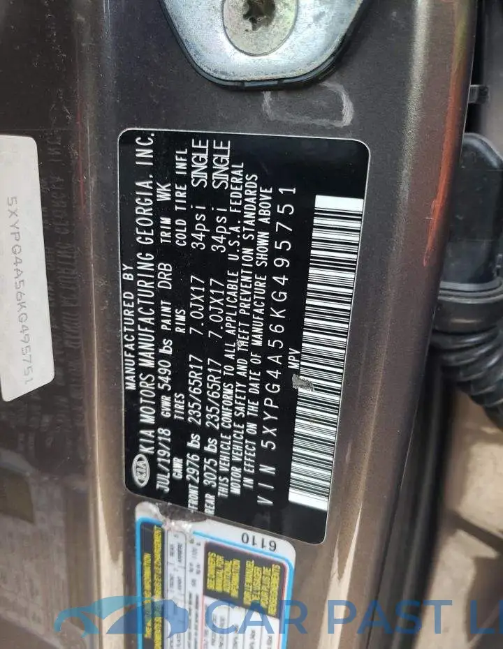 5XYPG4A56KG495751# 12