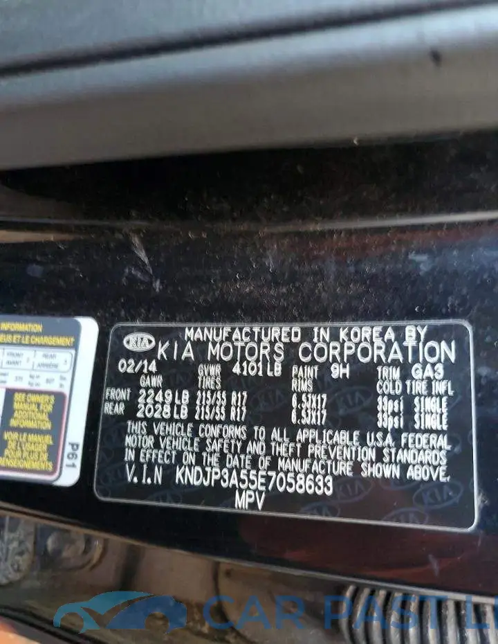 KNDJP3A55E7058633# 12