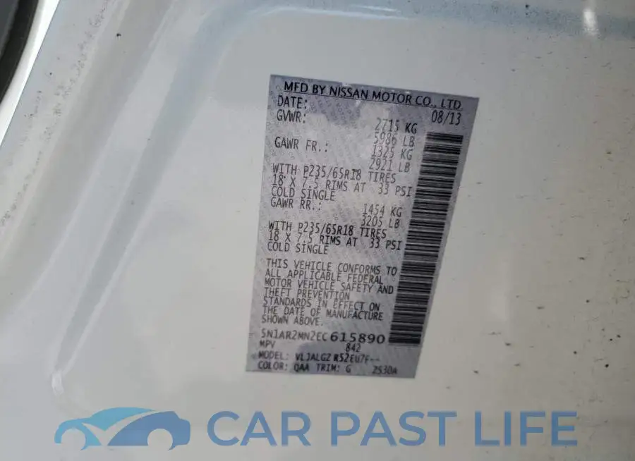 5N1AR2MN2EC615890# 13