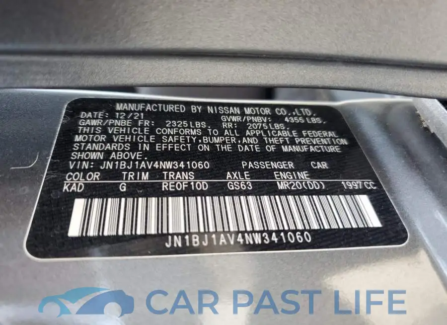 JN1BJ1AV4NW341060# 14