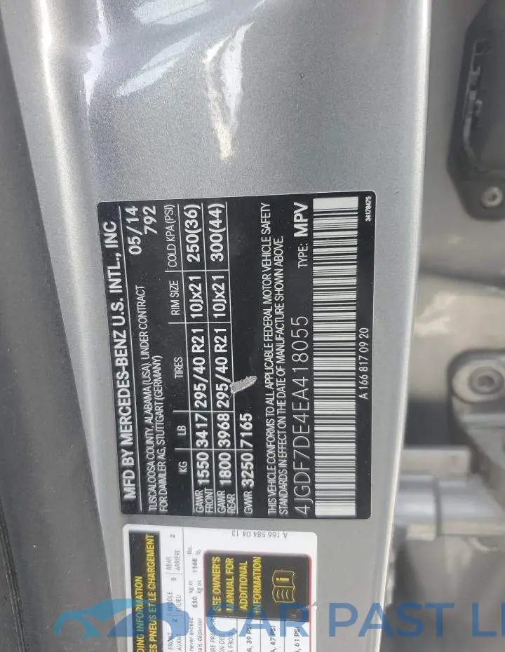 4JGDF7DE4EA418055# 12