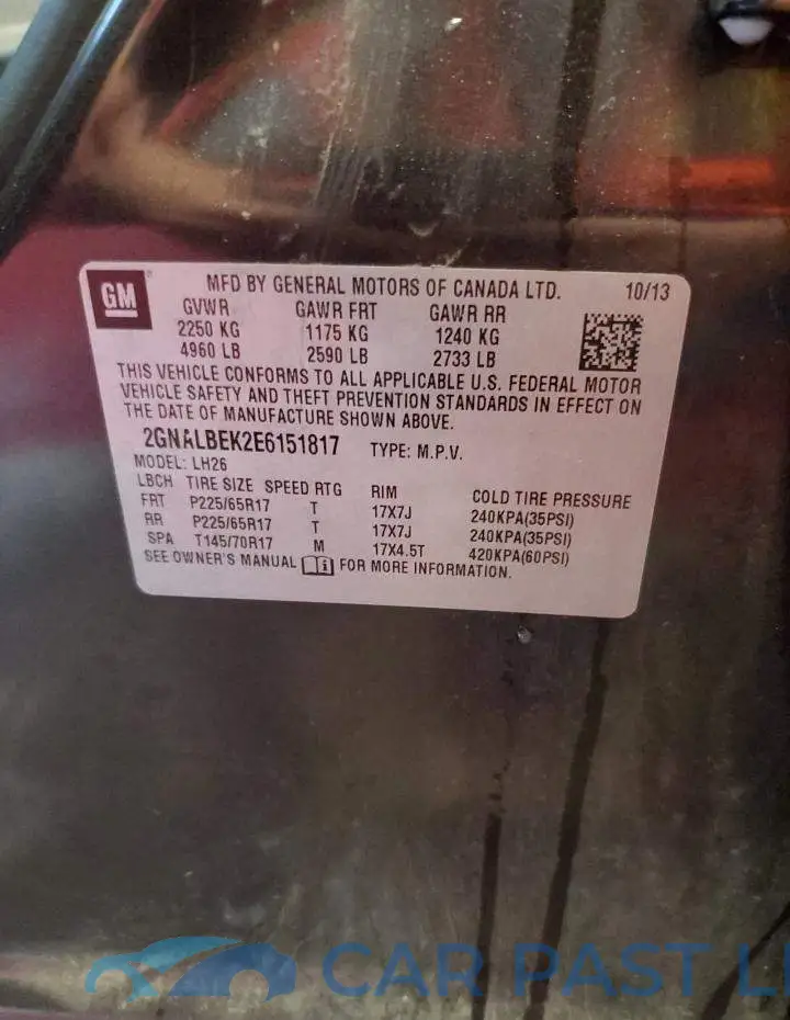 2GNALBEK2E6151817# 13