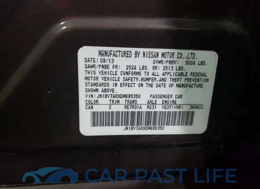 JN1BV7ARXEM695350# 12