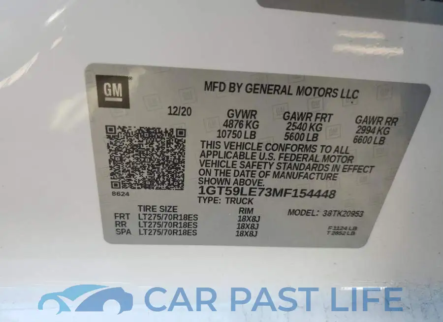 1GT59LE73MF154448# 13