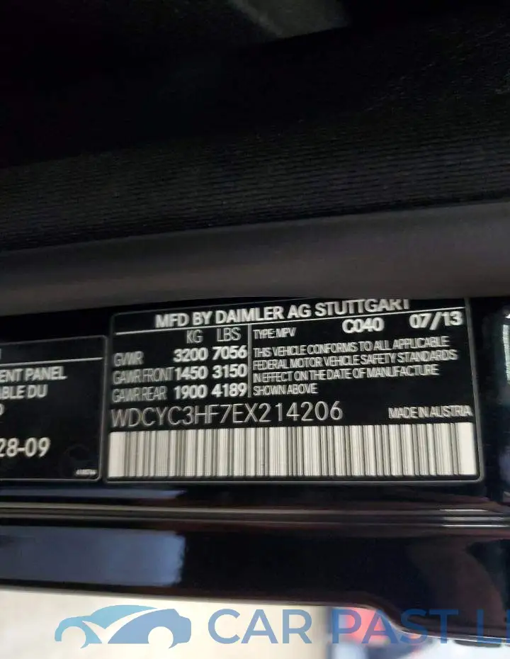 WDCYC3HF7EX214206# 13