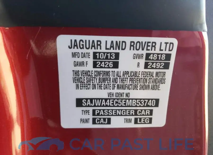 SAJWA4EC5EMB53740# 12