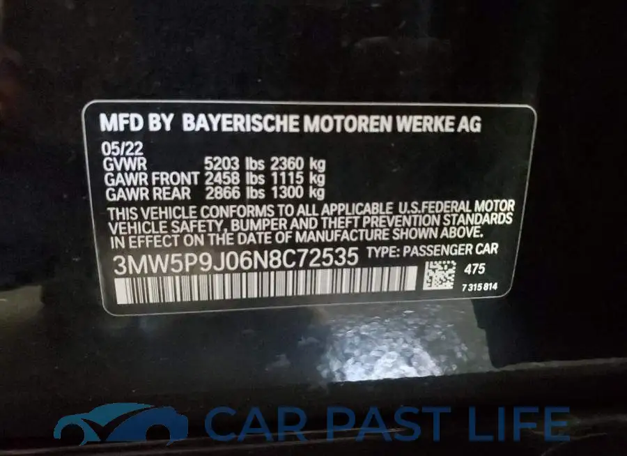 3MW5P9J06N8C72535# 12