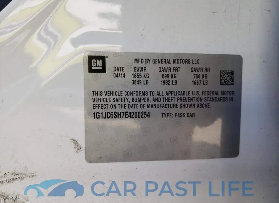 1G1JC6SH7E4200254# 12