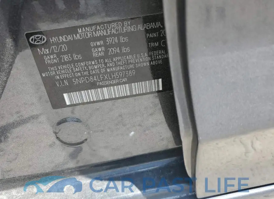5NPD84LFXLH597389# 13