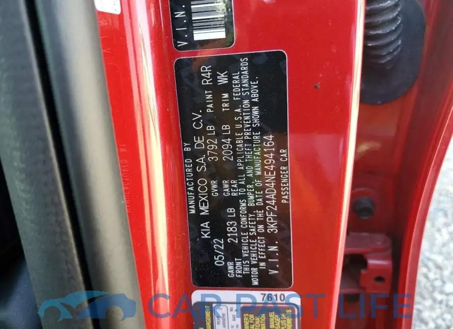 3KPF24AD4NE494164# 12