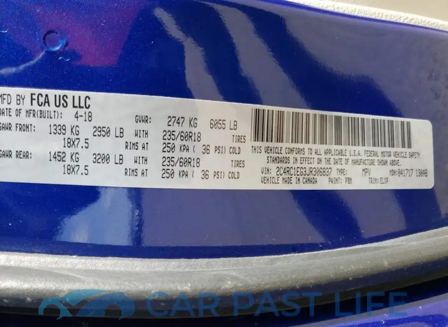 2C4RC1EG3JR306837# 10