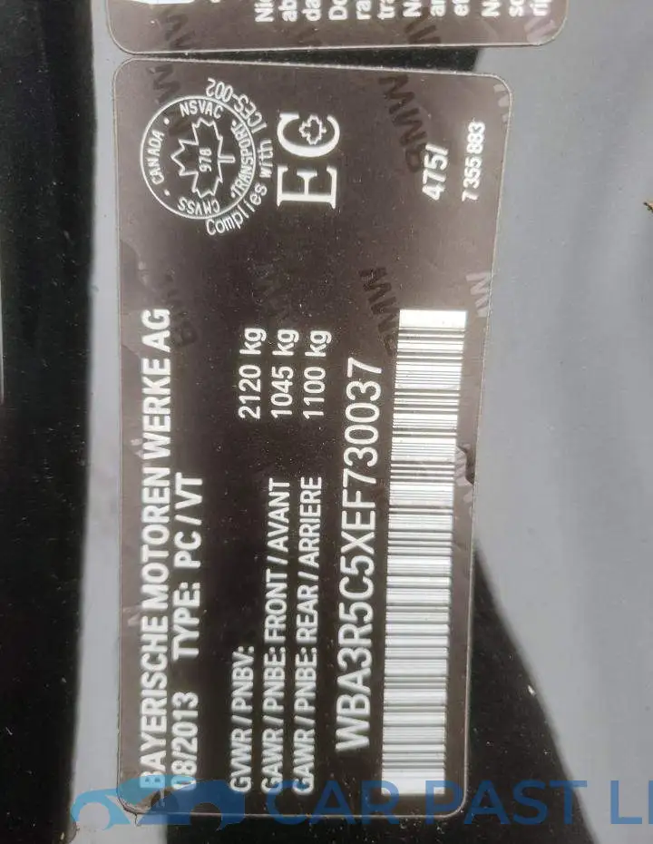 WBA3R5C5XEF730037# 13