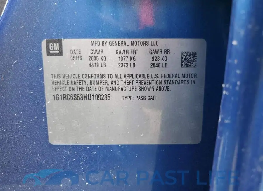 1G1RC6S53HU109236# 12