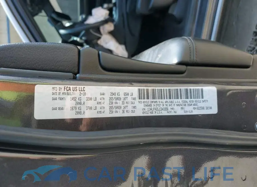1C4RJFAG5JC343356# 13
