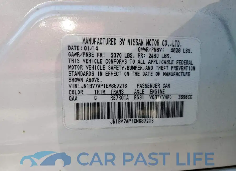 JN1BV7AP1EM687216# 12