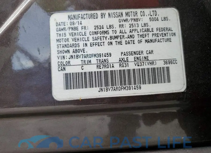 JN1BV7AR0FM391459# 12