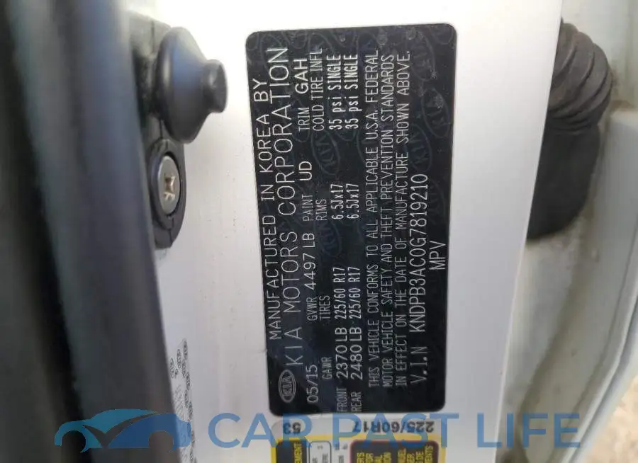 KNDPB3AC0G7819210# 12