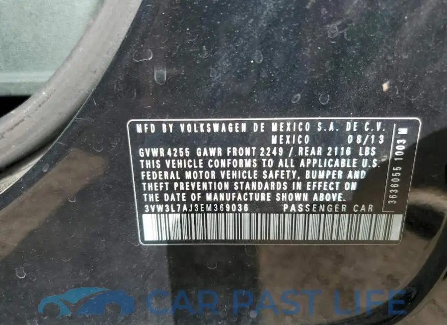 3VW3L7AJ3EM369036# 13