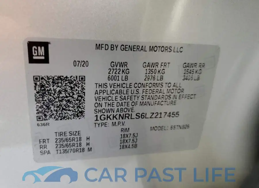 1GKKNRLS6LZ217455# 13