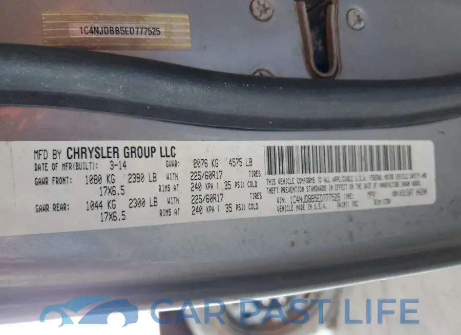1C4NJDBB5ED777525# 13