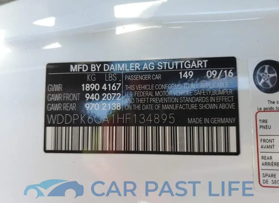 WDDPK6GA1HF134895# 12