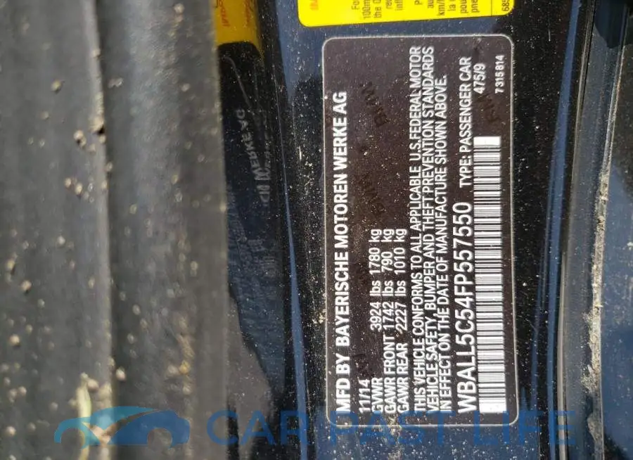 WBALL5C54FP557550# 12