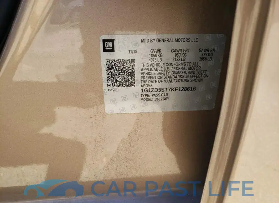 1G1ZD5ST7KF128616# 12