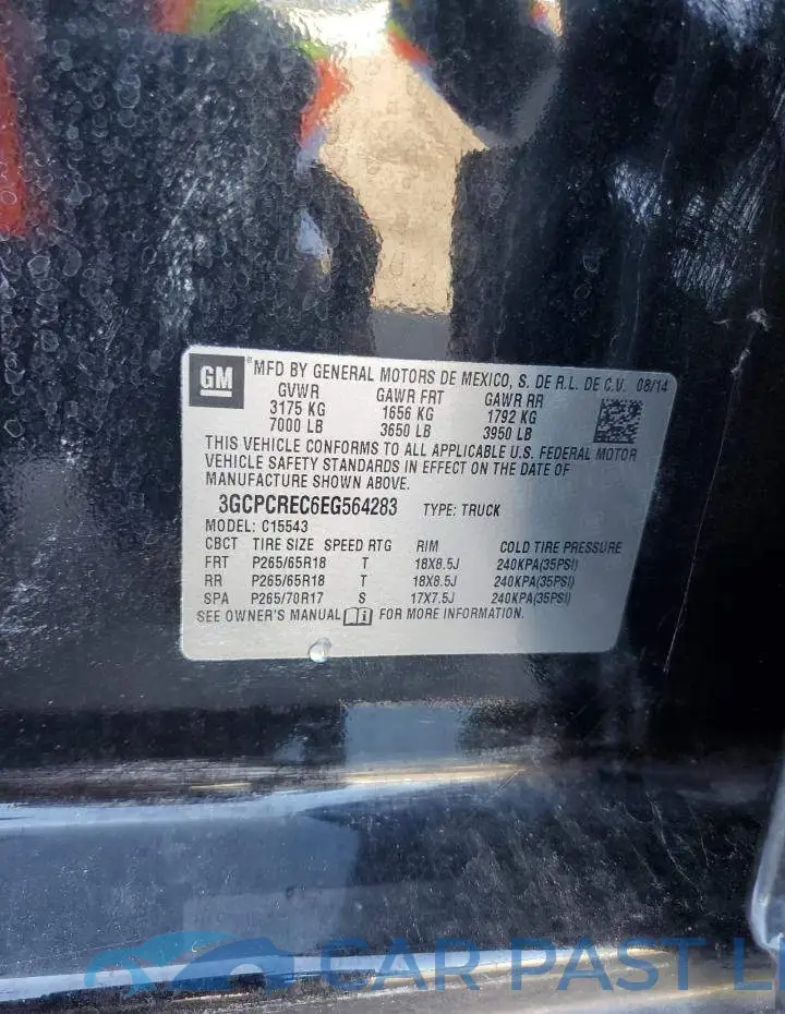 3GCPCREC6EG564283# 14