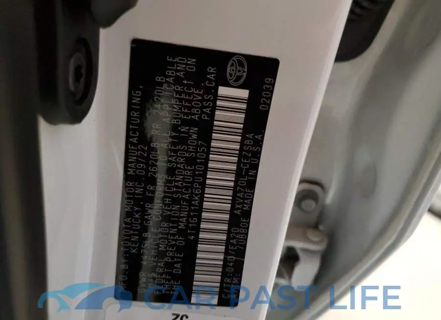 4T1G11AK6PU101057# 13