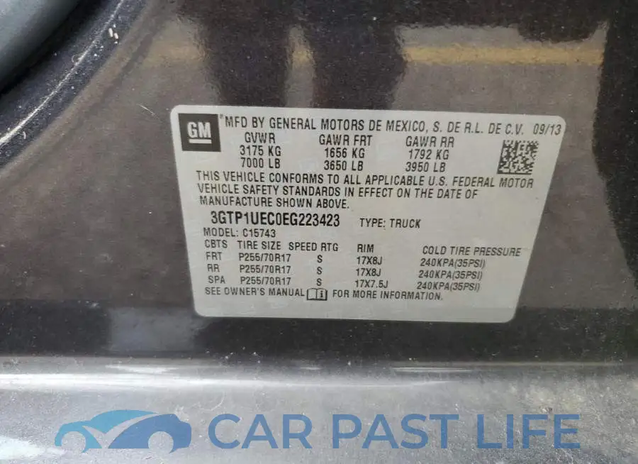 3GTP1UEC0EG223423# 12