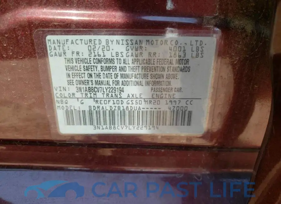 3N1AB8CV7LY229194# 13