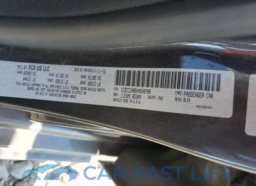 1C3CCCAB6HN508708# 10