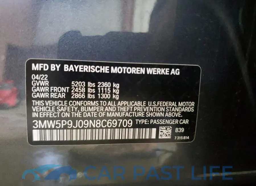 3MW5P9J09N8C69709# 12